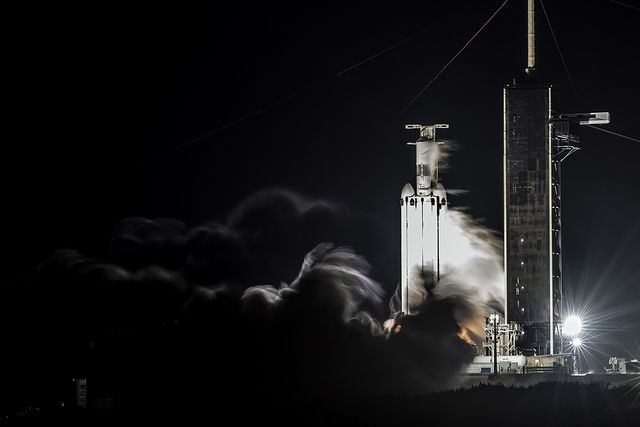 Falcon Heavy Static Fire for Psyche